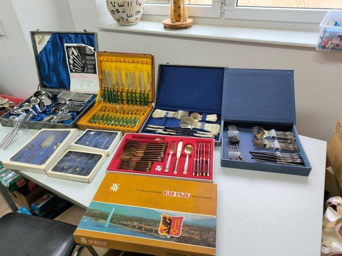 Solingen, WMF - Bestekset (123) - Verzilverd, Hout, Staal,, Antiek en Kunst, Antiek | Meubels | Tafels