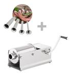 GGM Gastro | Handmatige worstvuller - 3 liter - RVS - incl., Verzenden, Nieuw in verpakking, RVS Meubilair