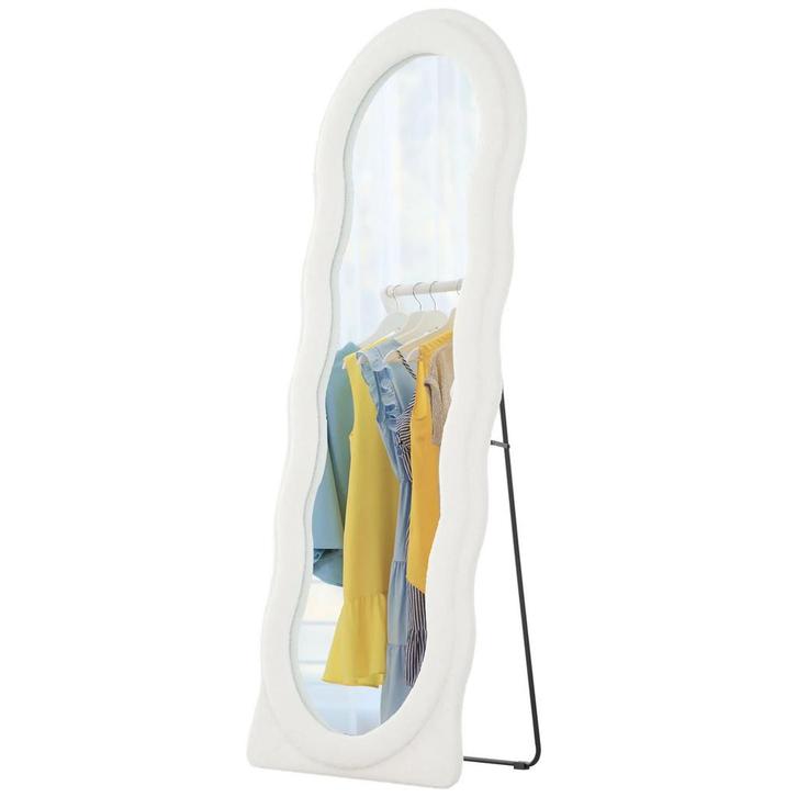 TRUUSK Volledige Lichaamsspiegel 160 x 60 cm - Gebogen Staan, Huis en Inrichting, Woonaccessoires | Spiegels, Nieuw, Verzenden
