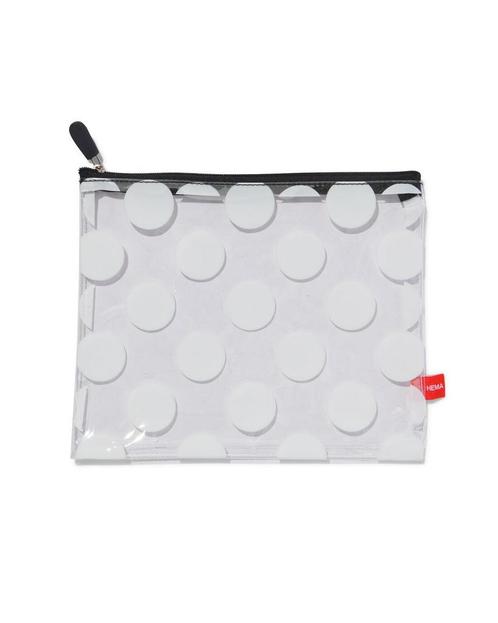 HEMA Toilettas - 22x18 - stip, Sieraden, Tassen en Uiterlijk, Uiterlijk | Cosmetica en Make-up, Nieuw, Verzenden