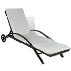 Rattan Ligbed met Kussen - Tweedekansje Tuin!, Tuin en Terras, Ophalen of Verzenden, Nieuw, Rotan