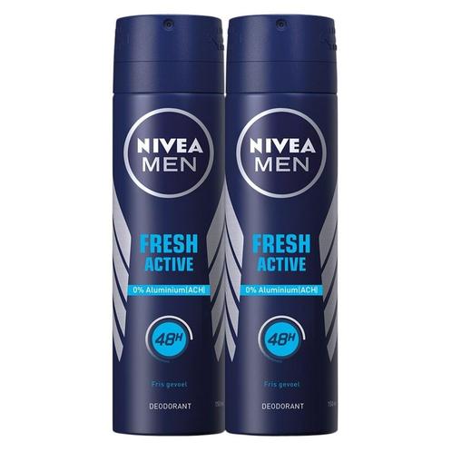 Nivea Men Fresh Active Deodorant Spray, Sieraden, Tassen en Uiterlijk, Uiterlijk | Lichaamsverzorging, Deodorant of Bodyspray