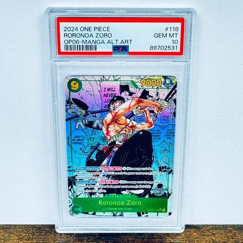 PSA - 1 Graded card - One Piece - Roronoa Zoro - Manga Alt, Hobby en Vrije tijd, Verzamelkaartspellen | Overige