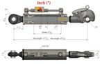 Hydraulische Topstang Cat. 1 (455 - 615 mm) met Vanghaak,, Ophalen of Verzenden, Nieuw, Overige merken
