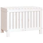 Tuinbox 76x42,5x54 cm massief grenenhout wit (Partytenten), Tuin en Terras, Tuinhuizen, Verzenden, Nieuw