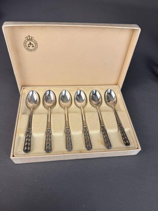 David Anderson - Koffielepel (6) - .830 zilver, Antiek en Kunst, Antiek | Goud en Zilver