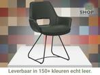 Leren eetkamerstoel Zippy - Toledo Verde (donkergroen) -, Huis en Inrichting, Stoelen, Overige kleuren, Bohemian, Eigentijds, Industrieel, Modern, Scandinavisch