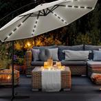 Zweefparasol - Tuinparasol - Parasol - Met voet - 300 cm - M, Verzenden, Zo goed als nieuw