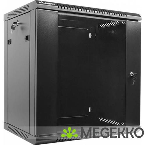 Lanberg WF01-6412-10B rack 12U Wandrek Zwart, Computers en Software, Computerbehuizingen, Nieuw, Verzenden