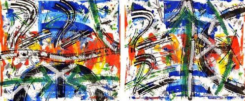 ACA (Angelo Calabria) - Elaborazione 2740/2741 (Signals) XXL, Antiek en Kunst, Kunst | Schilderijen | Modern