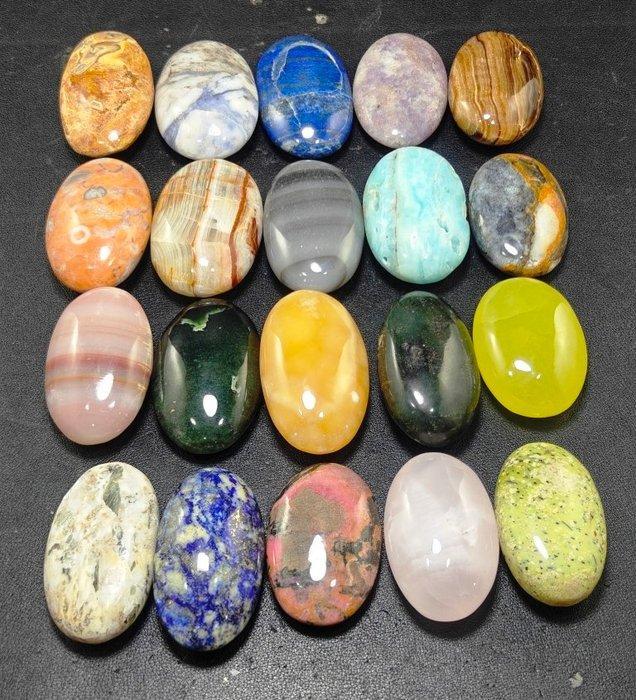 Lepidoliet, nefriet, rhodoniet, lapis lazuli, aragoniet,, Verzamelen, Mineralen en Fossielen