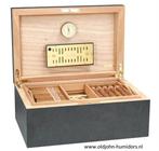 adorini - Humidor - Cedar - humidor Bl;ack Slate, Nieuw