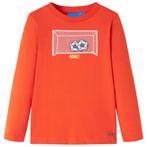 vidaXL Kindershirt met lange mouwen 116 feloranje, Verzenden, Nieuw
