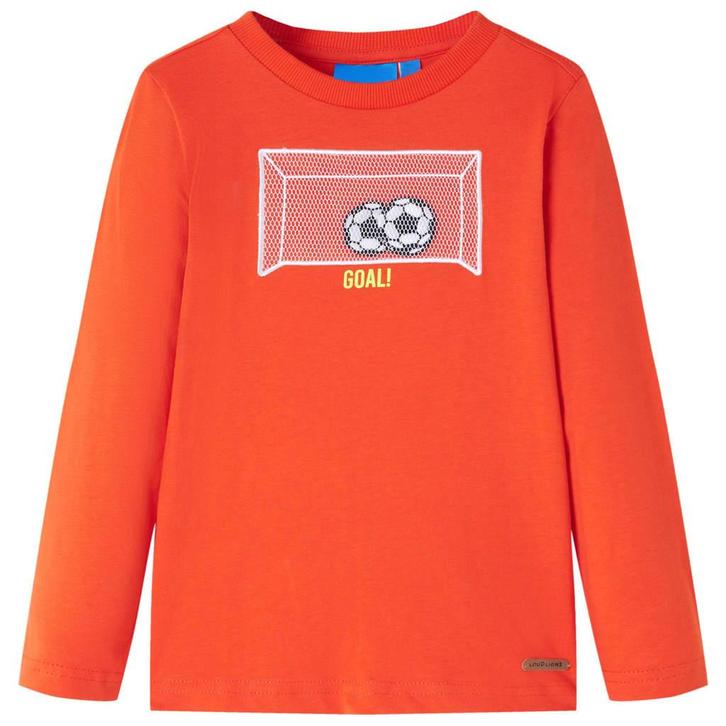 vidaXL Kindershirt met lange mouwen 116 feloranje, Kinderen en Baby's, Kinderkleding | Overige, Nieuw, Verzenden