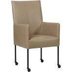 Leren eetkamerstoel Spark - Granada Taupe (taupe/bruin) -, Huis en Inrichting, Stoelen, Overige kleuren, Nieuw, Ophalen of Verzenden