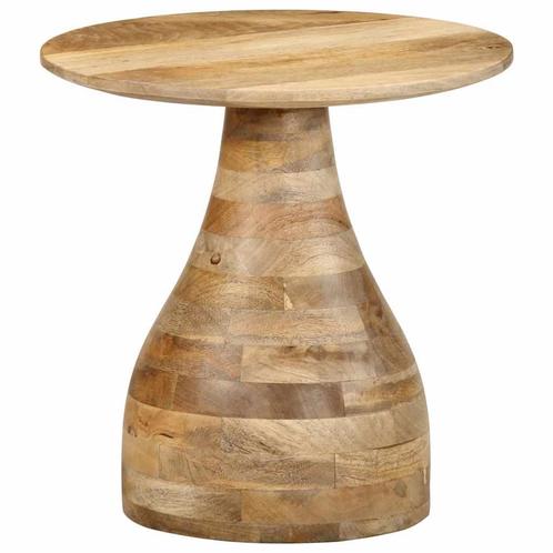 vidaXL Bijzettafel Ø40x40 cm massief mangohout, Huis en Inrichting, Tafels | Bijzettafels, Nieuw, Verzenden