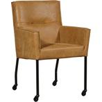 Leren eetkamerstoel Lucky - Kenia Walnut (cognac) -, Overige kleuren, Nieuw, Leer, Ophalen of Verzenden