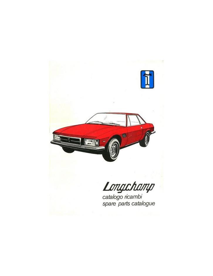 1973 DE TOMASO LONGCHAMP ONDERDELENBOEK ITALIAANS | ENGELS, Auto diversen, Handleidingen en Instructieboekjes