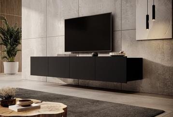 Meubella TV-Meubel Calabas mat zwart 200 cm hangend beschikbaar voor biedingen