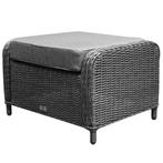 Toscane Bilbao premium voetenbank 60x74xH47 cm antraciet, Tuin en Terras, Ophalen of Verzenden, Nieuw