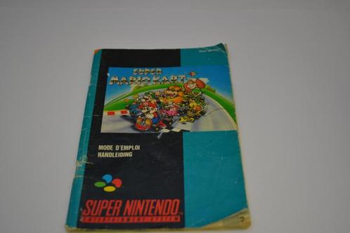 Super Mario Kart (SNES FAH MANUAL), Spelcomputers en Games, Spelcomputers | Nintendo Consoles | Accessoires, Zo goed als nieuw