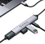 Adapter - Supersnel - USB C & USB Hub met 4 Poorten - Voor, Verzenden, Nieuw
