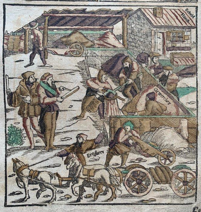Sebastian Münster - Cosmographia - 1590, Antiek en Kunst, Antiek | Boeken en Bijbels