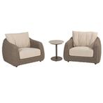 Boaz Maxime bistro loungeset 3 delig keramiek rope terre 4, Tuin en Terras, Ophalen of Verzenden, Nieuw