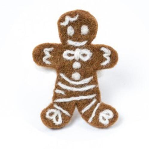 Hanger Vilt - Gingerbread Cookies - Geborduurd Motief -  Gem, Diversen, Kerst, Nieuw, Ophalen of Verzenden