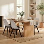 Stoelen Eetkamer Set 4 | Beukenpoten | Premium | OP=OP, Wit, Nieuw, Leer, Ophalen of Verzenden