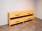 Badkamermeubel teak 200x45x85cm | Naturel | Op voorraad, Huis en Inrichting, Badkamer | Badkamermeubels, 150 tot 200 cm, Nieuw