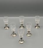 Drinkservies - Kristal, Zilver - Glazen zilver 925