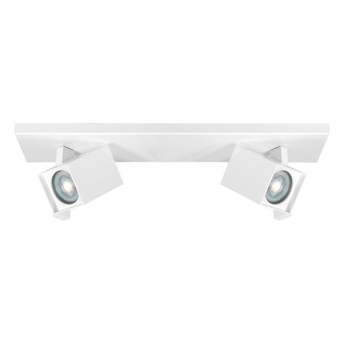 Opbouwspot Oslo | Wit | Metaal | GU10 | 2-voudig |  | 40cm, Huis en Inrichting, Lampen | Spots, Ophalen of Verzenden