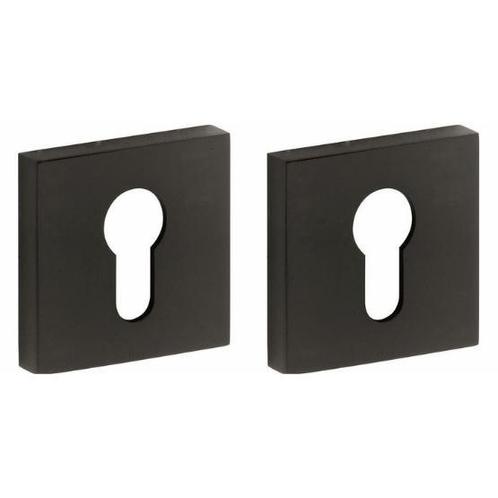 Set van twee PC-plaatjes Model 06 PVD mat zwart, Doe-het-zelf en Verbouw, Hang- en Sluitwerk, Verzenden