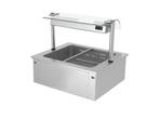 GGM Gastro | Bain marie inbouw - 0,8m - 2x GN 1/1 - met |, Verzenden, Nieuw in verpakking