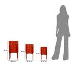 VAASHOUDER BOOGSET 3 STUKS CM Ø 36X56,5-30X48,5-24X37,5, Huis en Inrichting, Woonaccessoires | Vazen, Ophalen of Verzenden, Nieuw