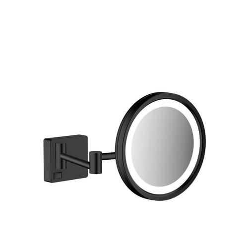 Scheerspiegel AddStoris HansGrohe Met LED Licht Mat Zwart, Doe-het-zelf en Verbouw, Sanitair, Bad, Nieuw, Ophalen of Verzenden
