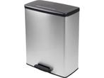 Curver Decobin Prullenbak - 65L - Soft-Close - Zilver, Verzenden, Zo goed als nieuw