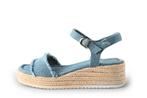 Tamaris Sandalen in maat 39 Blauw | 10% extra korting, Tamaris, Sandalen of Muiltjes, Zo goed als nieuw, Verzenden