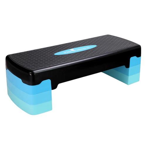 Grote aerobic step 67x27 cm - Zwart/blauw - Ideaal voor b..., Sport en Fitness, Fitnessmaterialen, Nieuw, Ophalen of Verzenden