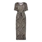 -50% Geisha  Geisha Dress v-neck aop dessin  maat M, Verzenden, Nieuw, Zwart