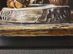 Jan Teunissen - Boomschijf met wilde Kastanjes in bolster, Antiek en Kunst