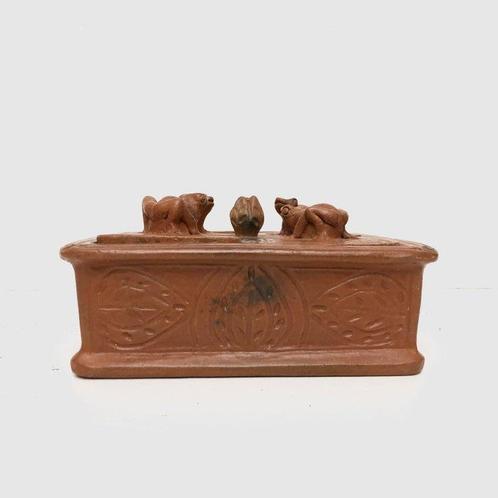 Pot - Aardewerk - Kikker pot pouri, Antiek en Kunst, Curiosa en Brocante