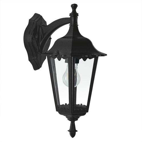 Ancona Muurlamp hang Zwart met 3W Bewegingssensor LED, Tuin en Terras, Buitenverlichting, Verzenden