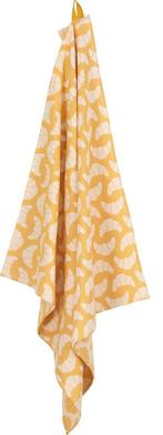 HEMA Theedoek - 65 x 65 - katoen - okergeel croissant, Verzenden