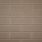 Metro wandtegel 10x30 montesco donker bruin wandtegel, Ophalen, Nieuw, 10 m² of meer, Wandtegels