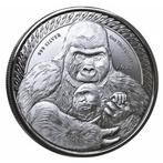 Congo / Kongo Gorilla 1 oz 2023 (75.000 oplage), Postzegels en Munten, Zilver, Losse munt, Overige landen, Verzenden