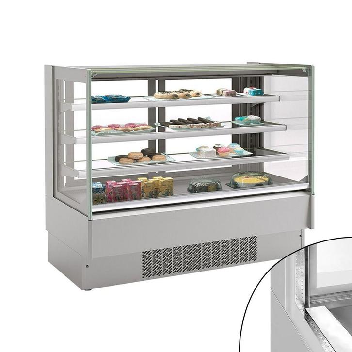 GGM Gastro | Koelvitrine & Gebaksvitrine - 1290mm - Dubbele, Zakelijke goederen, Horeca | Meubilair en Inrichting, Nieuw in verpakking