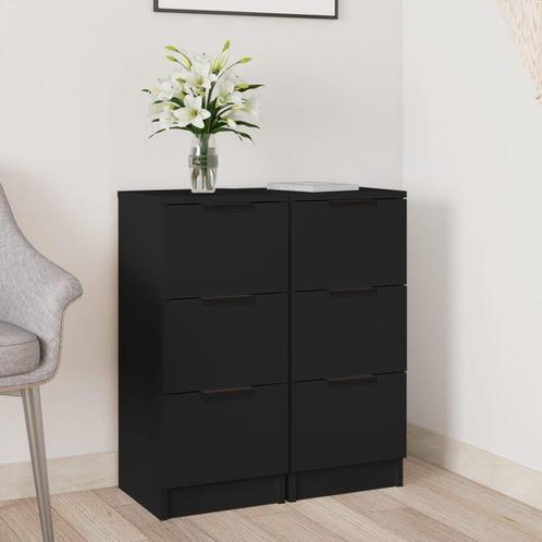 Zwarte Dressoirs 30x30 - 2 Stuks | Tweedekansje | OP=OP, Huis en Inrichting, Kasten | Dressoirs, Minder dan 50 cm, 25 tot 50 cm