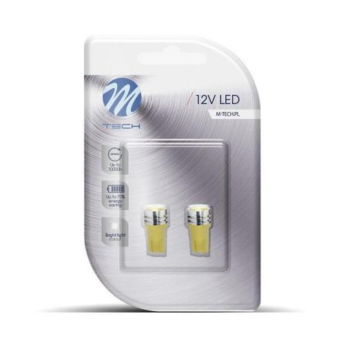 M-Tech LED W5W 12V - Basic - 1x Led diode - Geel - Set, Auto diversen, Tuning en Styling, Ophalen of Verzenden